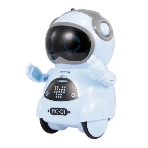 2022 HOT Intelligent Mini Pocket Robot Walk Music Dance Light Voice Recognition Conversation Repeat Smart Kids Toy Interactive ► Photo 1/6