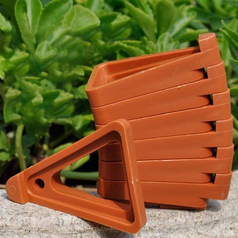 12pcs Garden Plant Flower Pot Feet Stand Invisible Risers Toes Lifters Triangle  ► Photo 1/6