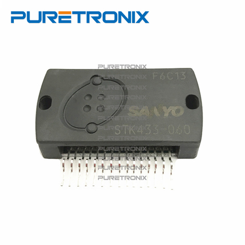 STK433-060 STK433-070 Thick-Film Hybrid IC 2-channel class AB audio power IC ► Photo 1/3