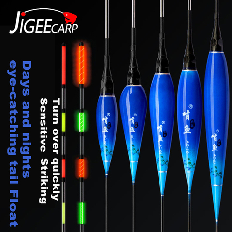 JIGEECARP 1pc New Nano Fishing Float Shadowless Super-bright and Ultra-Sensitive Electronic Float Day Night Usable Float Tackle ► Photo 1/6