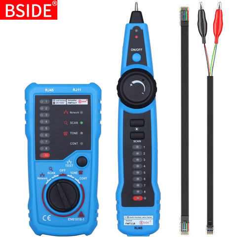 BSIDE FWT11 Network Cable Tester Detector RJ11 RJ45 Cat5 Cat6 Telephone Wire Tracker Tracer Toner Ethernet LAN Line Finder ► Photo 1/6