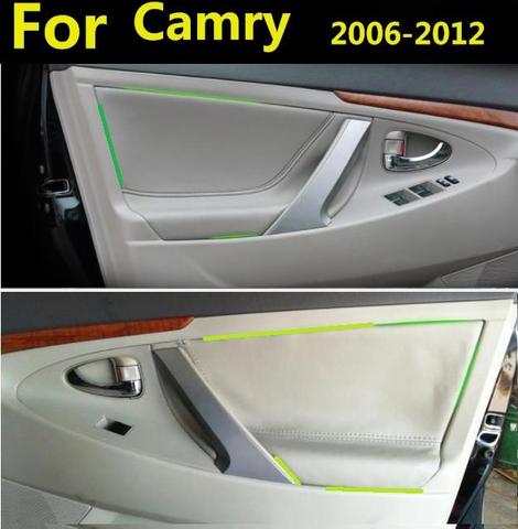 4Pcs Microfiber Leather Car Door Armrest Panel Protective Cover For Toyota Camry 2006 2007 2008-2012  car accessories interior ► Photo 1/5