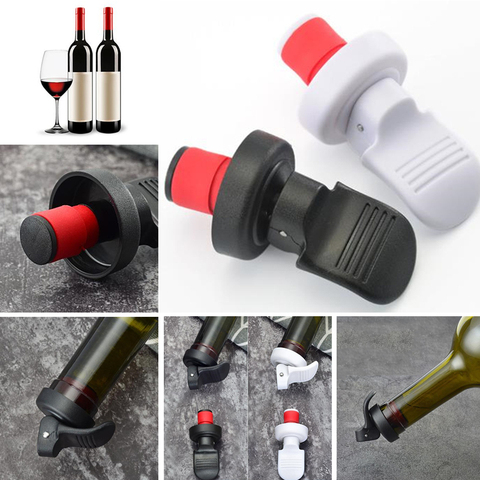 1PC Press Beer Wine Stopper Vacuum Sealed Plug Wine Bottle Stopper Wine Saver Caps Barware Kitchen Tools Wine Bottle Stopper ► Photo 1/6