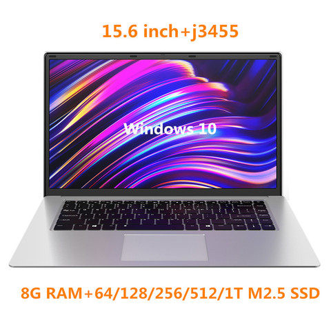 Laptop 15.6 inch Notebook Computer 8G RAM 64G/128G/256G/512G/1TB SSD ROM IPS Screen Gaming Laptop With Windows 10 OS Ultrabook ► Photo 1/6