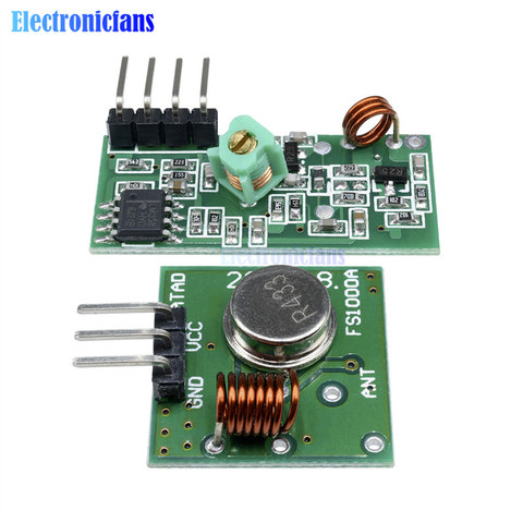 433Mhz RF Wireless Module Transmitter Receiver Link Kit 5V DC For Arduino Raspberry Pi /ARM/MCU WL ► Photo 1/6