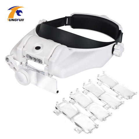 Head Wearing Glasses Magnifier For Low Vision Headband Eyewear