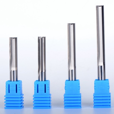 50Pcs 6mm Two Flutes Straight router bits for wood CNC Straight Engraving Cutters Carbide Endmills Tools Milling Cutter ► Photo 1/2