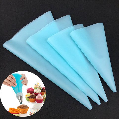 Kitchen Gadgets Cream Pastry Bag Baking Accessories DIY Cake Decorating 4Pcs Food Grade EVA Reusable Piping Bags ► Photo 1/6