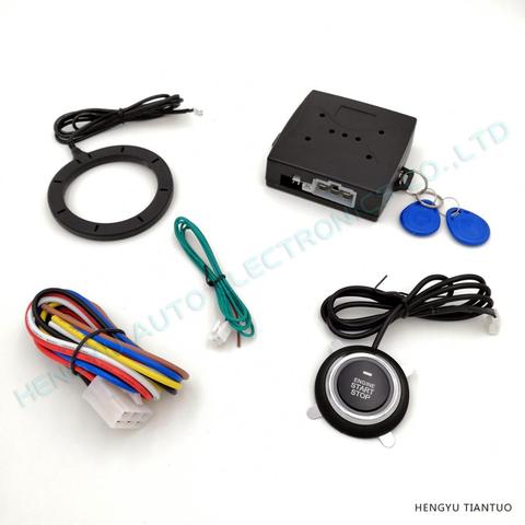 HENGYU FS-55 car engine push start button RFID engine lock ignition starter keyless go push button engine start stop immobilizer ► Photo 1/5