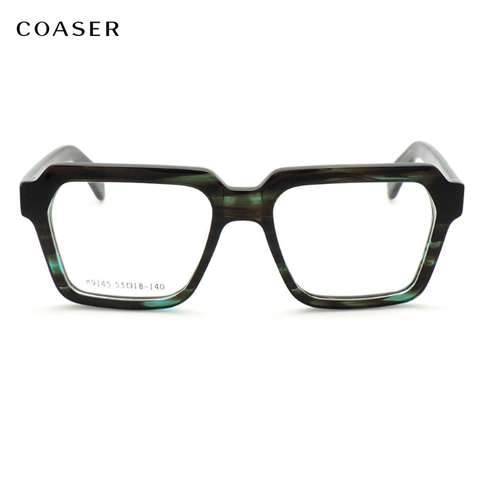 Trend Vintage Acetate Big Square Great Men Glasses Frame Women Optical Prescription Eyeglasses Wide Style Designer Eyewear ► Photo 1/1