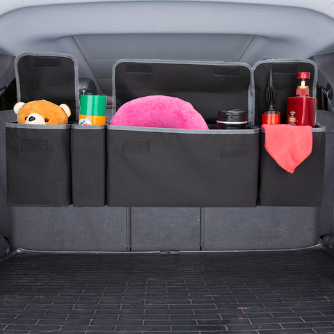 KAWOSEN Heavy Duty Oxford Car Trunk Organizer Adjustable Backseat Stowing Tidying Bag High Capacity Seat Back Organizer CTOB02 ► Photo 1/6