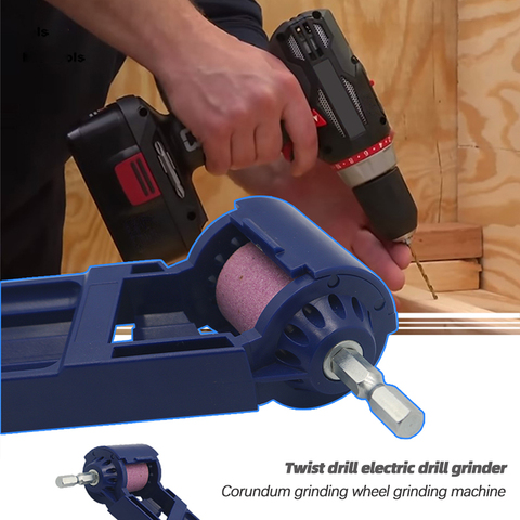 Portable Corundum Grinding Wheel Drill Sharpener Grinder Drill Bit Kit