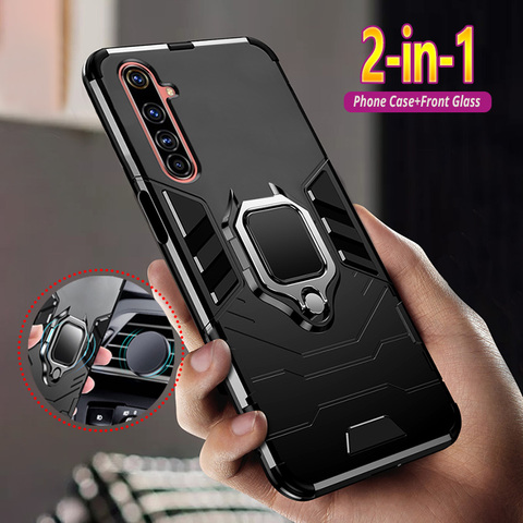 Case For OPPO Realme X50 X3 SuperZoom X2 XT X 6 5 Pro 6i 5i 3 C1 C2 C3 Armor Shock Proof Magnetic Bracket Phone Cover Coque ► Photo 1/6