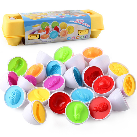 Baby Montessori Educational Toy Egg Puzzle Game Baby Toys Color Recognize Shape Match Nuts Bolts Screw Training Toy Toddler Gift ► Photo 1/6