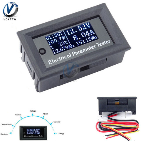 100V 10A 7 in 1 Three digital Multi-function Electrical Parameter Meter Voltage Amp Current Power Energy Capacitance Tester ► Photo 1/6