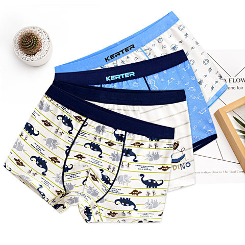 4PCS/LOT Cotton Children Boys Children's Teenagers Shorts Panties