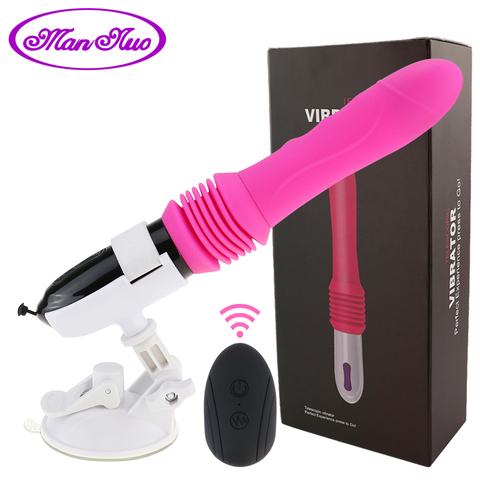 Remote Control Big Dildo Vibrators Telescopic Automatic Sex Machine Adult Sex Products with Suction Cup Erotic Sex Toy For Woman ► Photo 1/6
