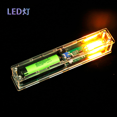 18650 battery photosensitive led tungsten glass test tube lamp bedside lamp night light creative gift ► Photo 1/5