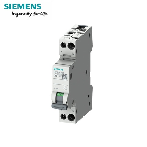 Siemens Miniature circuit breakers 6000 A 5SY6 TYPE C  1P+N  2P  0.5A 1A  2A 3A 4A 6A 10A 16A 20A 25A 32A 40A 50A 63A 80A ► Photo 1/3