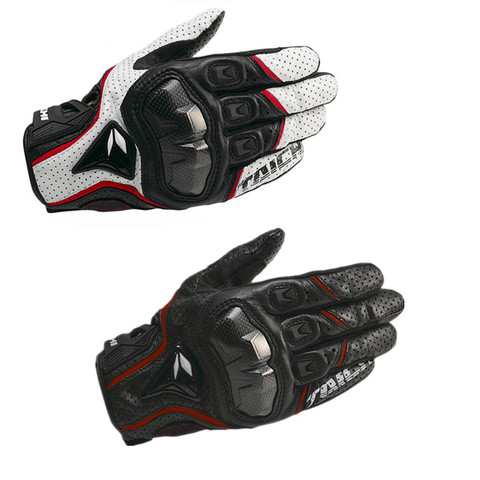 Spring Autumn Breathable Leather  Motorcycle Gloves 391 390  Men Outdoor  Motocross Motorbike Riding Glove Guantes Moto ► Photo 1/1