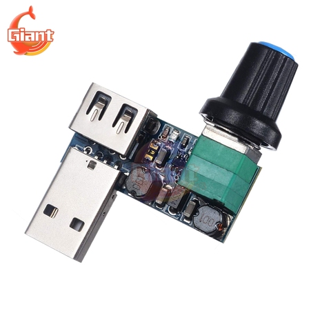 DC 5V USB Fan Speed Controller Stepless Regulator DC 4-12V Speed Control Switch Moudle Fan Governor Volume Regulator Board DIY ► Photo 1/6