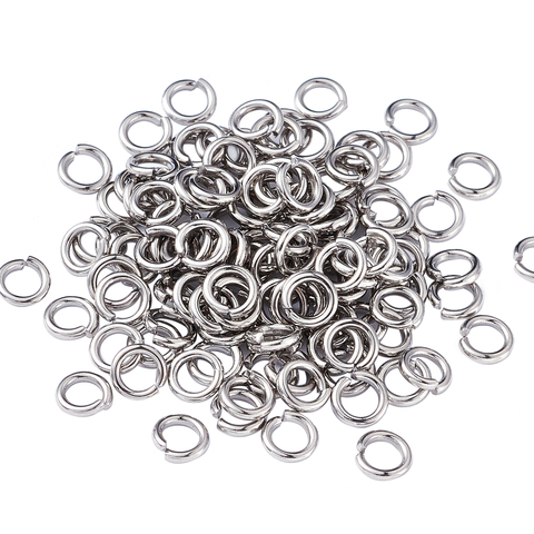 2000pcs 5 6 7 8 10mm 304 Stainless Steel Jump Rings Close but Unsoldered for Jewelry Making DIY Bracelet Necklace Findings ► Photo 1/6