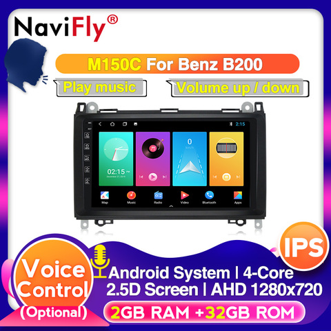 DSP IPS Android 10 2din Auto radio Car multimedia for Mercedes Benz B200 A B Class W169 W245 Viano Vito W639 Sprinter W906 ► Photo 1/6