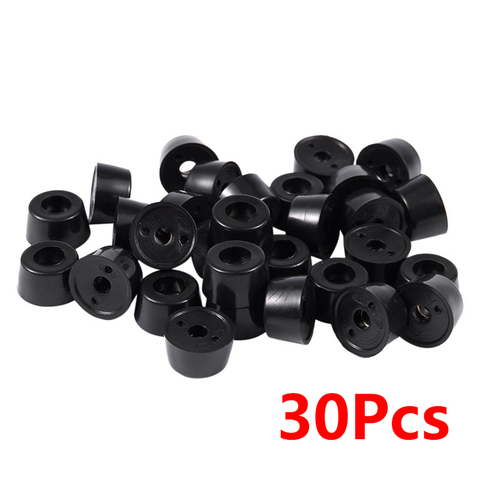 30pcsAnti slip furniture legs Feet Black Speaker Cabinet bed Table Box Conical rubber shock pad floor protector Furniture Parts ► Photo 1/6