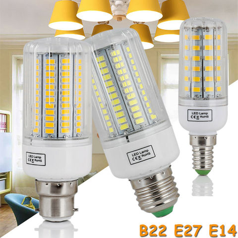 1X LED Corn Bulbs E27 Light B22 E14 5730 SMD 24LEDs - 165LEDs Chandelier Candle LED Light For Home Decoration Ampoule 110V 220V ► Photo 1/6