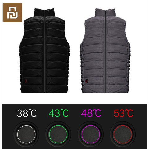 Xiaomi mijia Graphene Electric USB Warm Back Goose Down Vest Heating Jacket Racing Coat Best For Winter from xiaomi youpin ► Photo 1/6