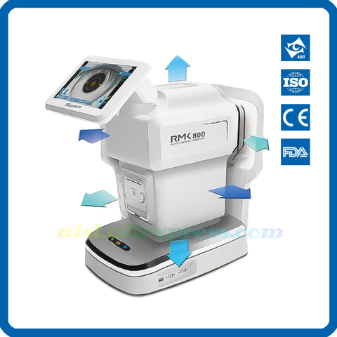 China best auto refractor keratometer ophthalmic refractometer with auto tracking function RMK-800 Clinic Hospital Eye Test ► Photo 1/6