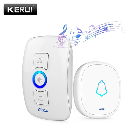 KERUI M525 Wireless Smart Home Doorbell With Waterproof Push Button Long Range 32 Songs White Black Door Bell EU AU US UK Plug ► Photo 1/5