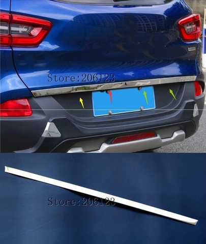 For Renault Kadjar 2016 2017 2022 Rear Trunk Tailgate Cover Chrome Trim Door Cover Tail Gate Bumper Molding Garnish Styling ► Photo 1/1