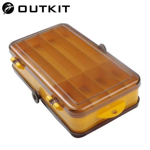 OUTKIT Double Sided Fishing Tackle Box 13 Compartments Lure Hook Fishing Bait Lure Hook Storage Box Storage Box Multi-function ► Photo 1/6