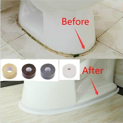 PVC Material Sink Stove Crack Strip Kitchen Bathroom Bathtub Corner Sealant Tape Waterproof ► Photo 1/6