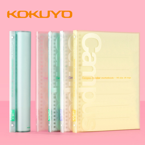 KOKUYO campus light-color loose-leaf note book B5 PVC transparent matte soft shell P733 daily schedule schedule thin notebook ► Photo 1/6