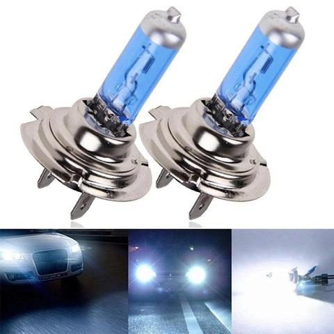 2Pcs 55W 12V H7 6000K Car Xenon Halogen Headlight Super Bright White Bulb Lamp ► Photo 1/6