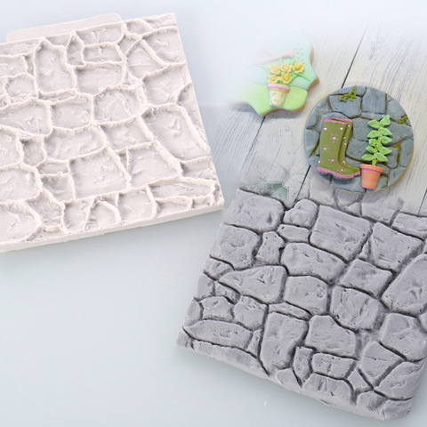 Resin Molds 10x10cm 3d Wall Panel Retro Pastoral Pebble Designer DIY Brick Concrete Moule Silicone Mold ► Photo 1/6