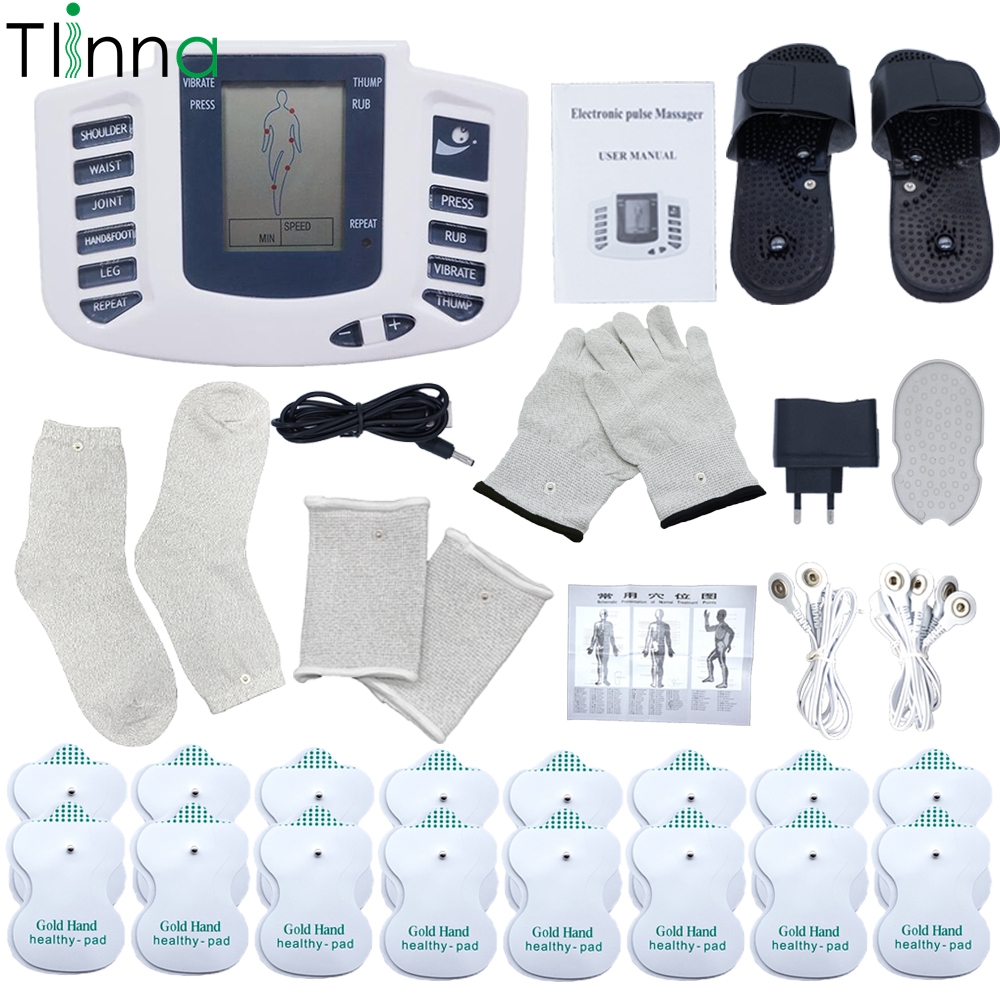 Electric Body Massager Therapy Machine + Acupuncture & Slippers