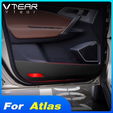 Vtear for Geely Atlas Emgrand NL-3 Proton X70 car anti kick sticker carbon fiber mat door anti scratch styling accessories auto ► Photo 1/6