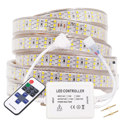 Super Bright 2835 5730 LED Strip Light 220V 110V 240Led/276Led Flexible Strip Dimmable Waterproof IP67 Outdoor & Home Decoration ► Photo 1/6