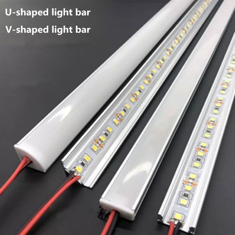 DC12V 50cm 20inch LED cabinet bar light 5730 36led U/V profile led hard strip,LED aluminum channel Home decoration lighting ► Photo 1/6