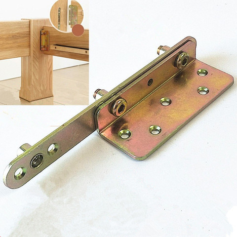 1set = 4pcs Heavy Bed latches hinges Height adjustable Furniture support Connector Bed buckle Fixed Corner fastener hardware ► Photo 1/6