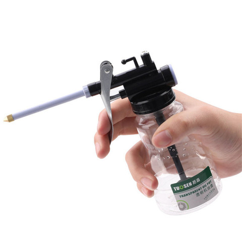 250ml Oil Cans Plastic Transparent Hose High Pressure Grease Hose Oiler Mini Grease Gun Hose Oil Injector Can Oil Pump ► Photo 1/6