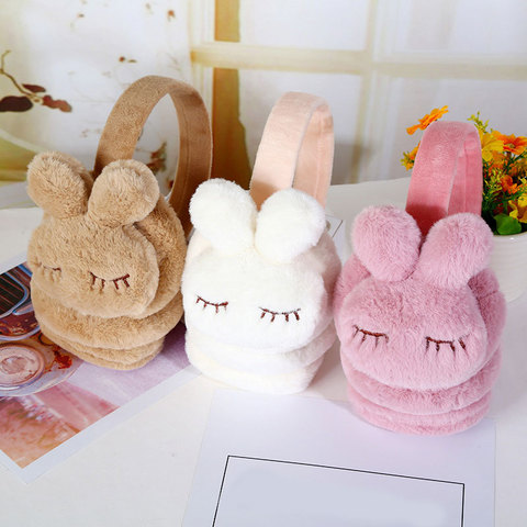 2022 New Cute Winter Warm Earmuffs Ear Warmer Lovely Rabbit Ears Ear Muffs Earlap Earlap Soft plush Earmuffs Earwarmers ► Photo 1/6