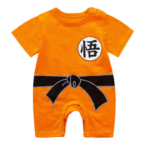 Kung Fu Baby Boys Rompers Goku Romper Infant Jumpsuit Summer Short Sleeve Newborn Baby Boys Girls Clothes Toddler Outfit ► Photo 1/6
