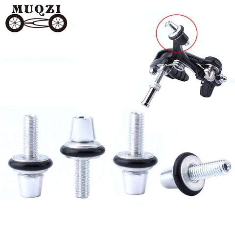 MUQZI 4pcs Bicycle Brake Cable Adjuster Screw  Clamp Fine Adjustment M6 aluminum alloy Bolt Fixed Gear Road Bike ► Photo 1/6