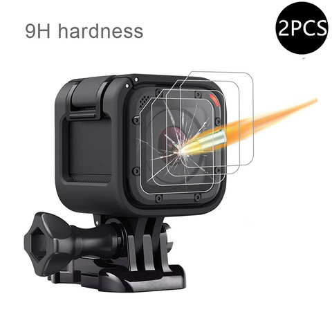 2pc New Camera Tempered Glass Lens With Screen Protector Film For Gopro Hero 4 5 Session ► Photo 1/6