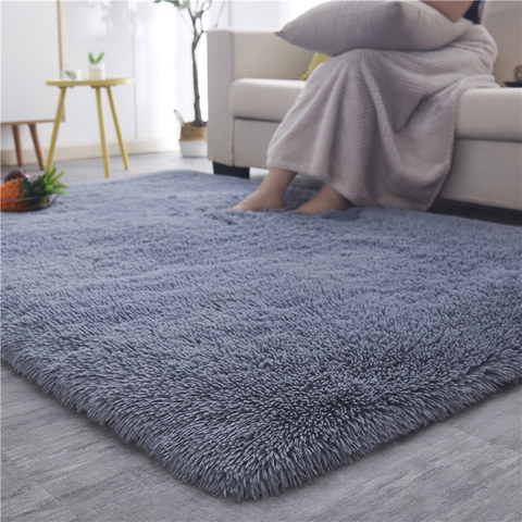 Silky Fluffy Carpet Modern Home Decor Long Plush Shaggy Rug Children's Play Mats Sofa Living Bedroom Bedside Mat Balcony Carpets ► Photo 1/6