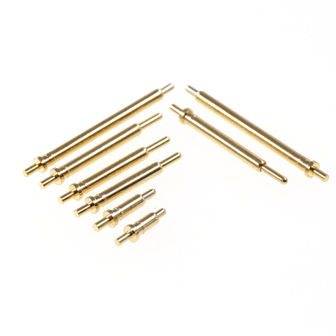 10pcs Spring Loaded Pogo Pin Connector through Holes PCB Height 3 4 5 6 7 8 9 10 11 12 13 14 15 16 18 20.5 mm Flange Single 1A ► Photo 1/6